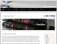 Tablet Screenshot of franklinautomation.com
